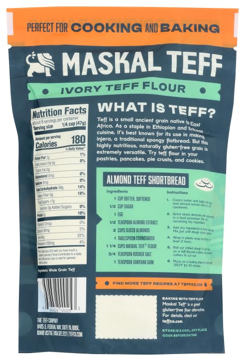 Miniatura 2 de Maskal Teff Harina de Teff marfil, 14 onzas (paquete de 6)