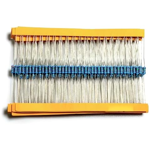 DaFuRui 2440pcs（122 Values x 20pcs)1% Resistor Kit Range 1 Ohm to 1M Ohm 1/4W Metal Film Resistor Assortment Kit Compatible for Arduino Cover