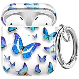 Maxjoy for AirPods Case Cover, Clear Butterfly Air Pod Case for Women Men Cute Soft Protective...