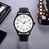 NUOVO Men's Watch Simulation Quartz Watch Waterproof Men's Watch Fashion Business Leisure Men's Designer Watch Dating Black Classic Watch Men, White, Modern #4