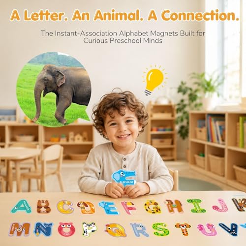 Alphabet Magnets ABC Magnets for Fridge Kids Magnetic Alphabet Letters - image 3