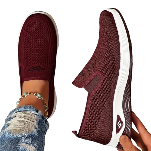Women's Walking Shoes Slip On Comfort Orthopedic Breathable Go Walking Mesh Athletic Running Sneakers Shoes2
