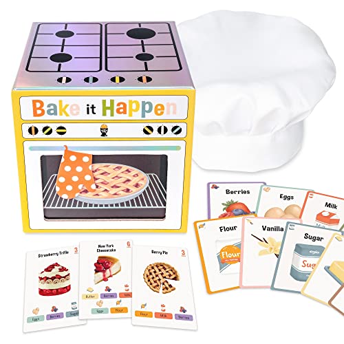 Bake It Happen: A Deliciously Fun Light Strategy Card Game - Ages 6+, 3-10 Players - Party Board Games, Family Games for Kids and Adults, Birthday Present, Vacation