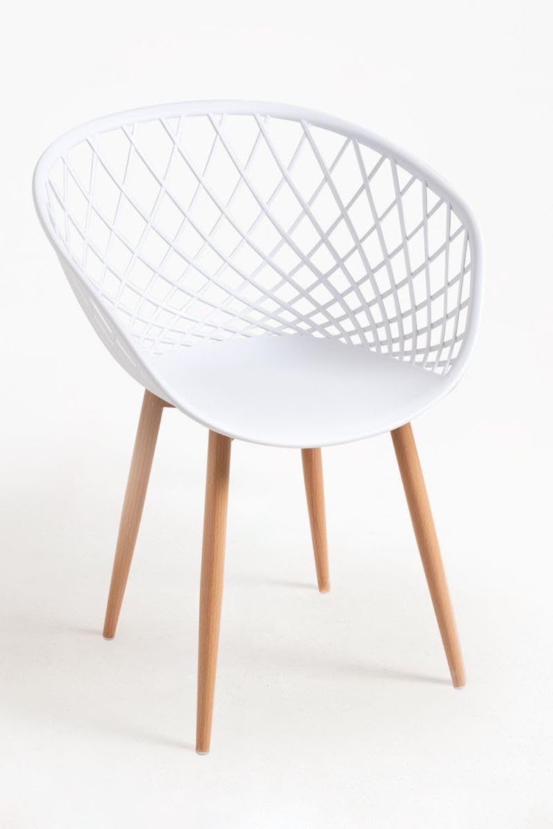 Regalos Miguel - Packs Sillas Comedor - Pack 2 Sillas Vera - Blanco