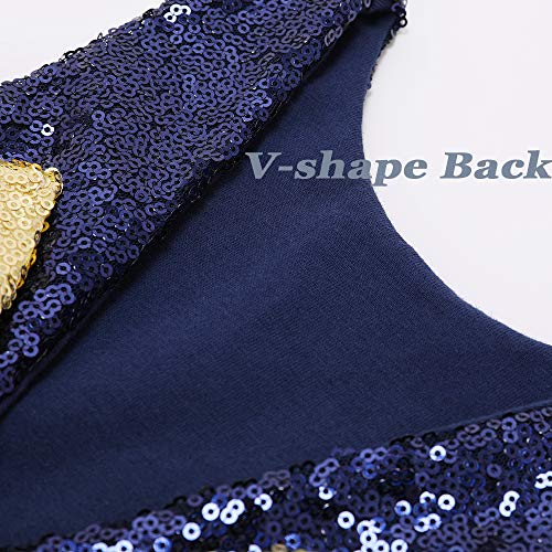 ANATA Girls Sequin Party Dress Flower Girls Tutu Dress V-Back Toddler Baby Princess Wedding Gown4