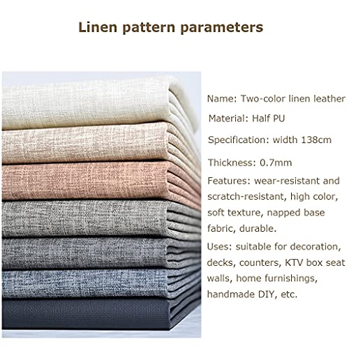 Tissu ameublement aspect lin bordeaux de haute qualité pour canapé - 7