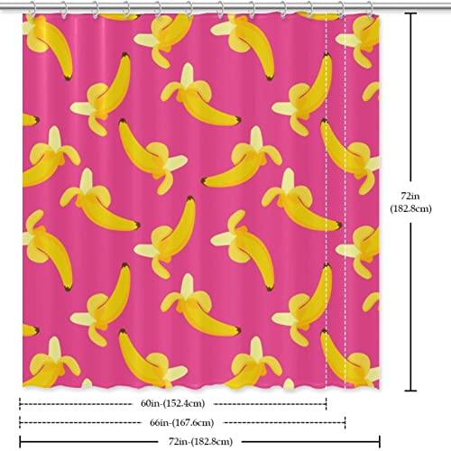 Rideau de douche imperméable banane 183x183cm anti-éclaboussures sol sec - 7