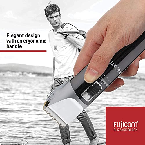 Fujicom Hair Clippers For Men Professional Trimmer Clippers Cordless Rechargeable With 2 Speed Hair Cutting Kit Low Noise With Adjustable Ceramic Blade Lithium Battery And 4 Comb Dock Station #TOP7