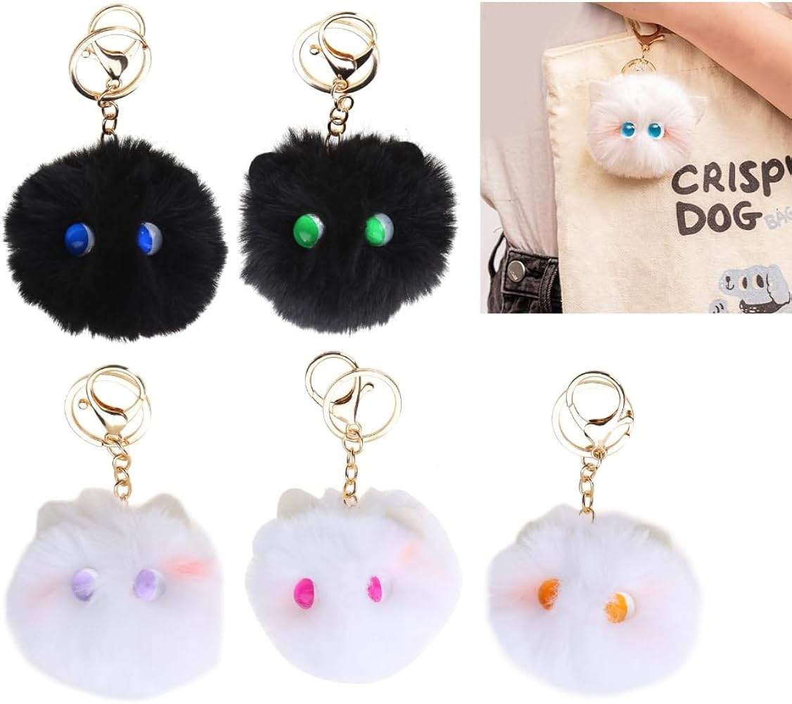 Amazon.co.jp: PLCPDM 1/6個 ふわふわぬいぐるみ キーホルダー