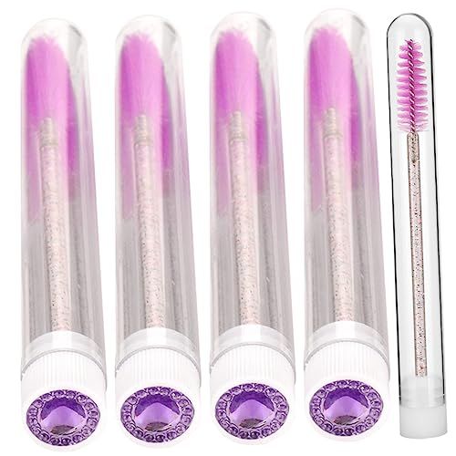NOLITOY 5pcs Disposable Eyelash Brush Precision Makeup Tool Soft Handle Easy for Women