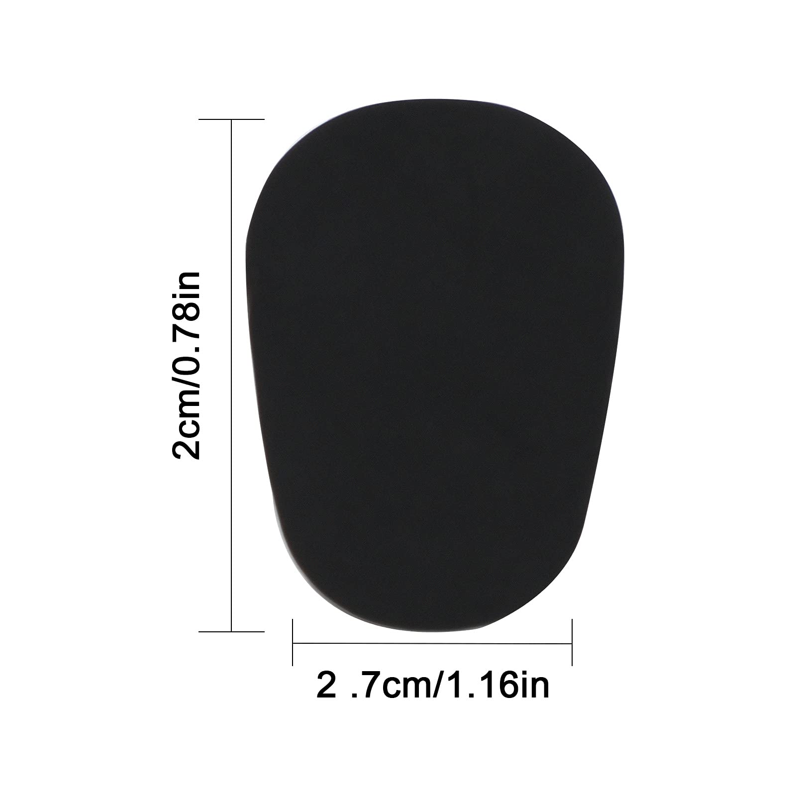 SAVITA 40 Stk 0,8 mm Dick Saxophon Mundstück Pads Gummi-Klarinettenkissen für Anfänger, Musiker, Saxophone und Klarinetten (Schwarz)
