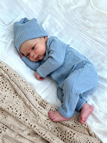 Anano Reborn Baby Dolls 17 In Realistic Babys Doll Boy, Silicone Babys Doll, Real Life Baby's Silicone Reborn Dolls Lifelike Newborn Babies For Girls With Accessories