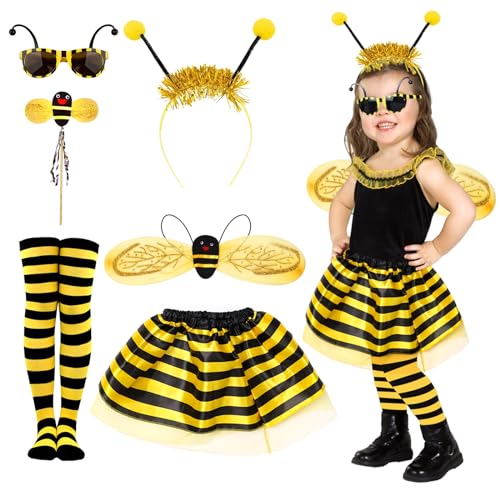 BITOWO Bienenkostüm Kinder Accessoires 92-128 mit Bienen...
