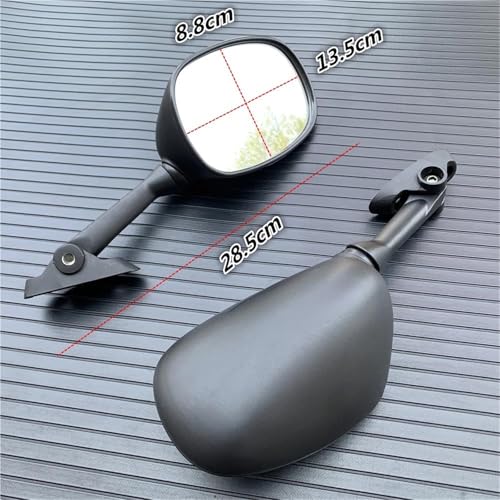 Espejos retrovisores para Suzuki Bandit GSF 1250S y GSXR 600 recambios negros 4