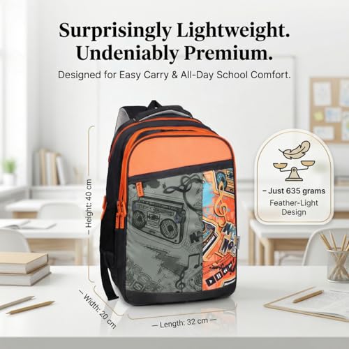 Image of VISMIINTREND School Bags for Girls & Boys 11-12, 13-14 Years, 12+ Years Old, Water Resistant, Laptop Casual Travel College School Backpack for Boys /Girls | Birthday /Rakhi Gifts