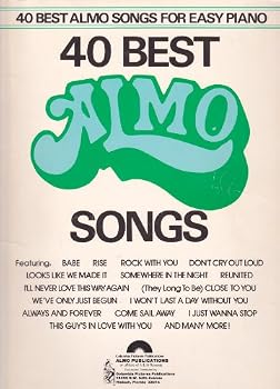 Paperback 40 Best ALMO Songs (For Easy Piano with Vocals) Book
