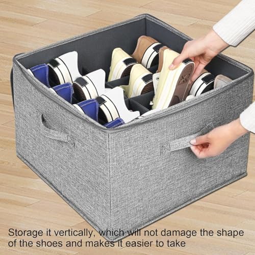 Panier de rangement en tissu haut de gamme pour chaussures et linge - 3