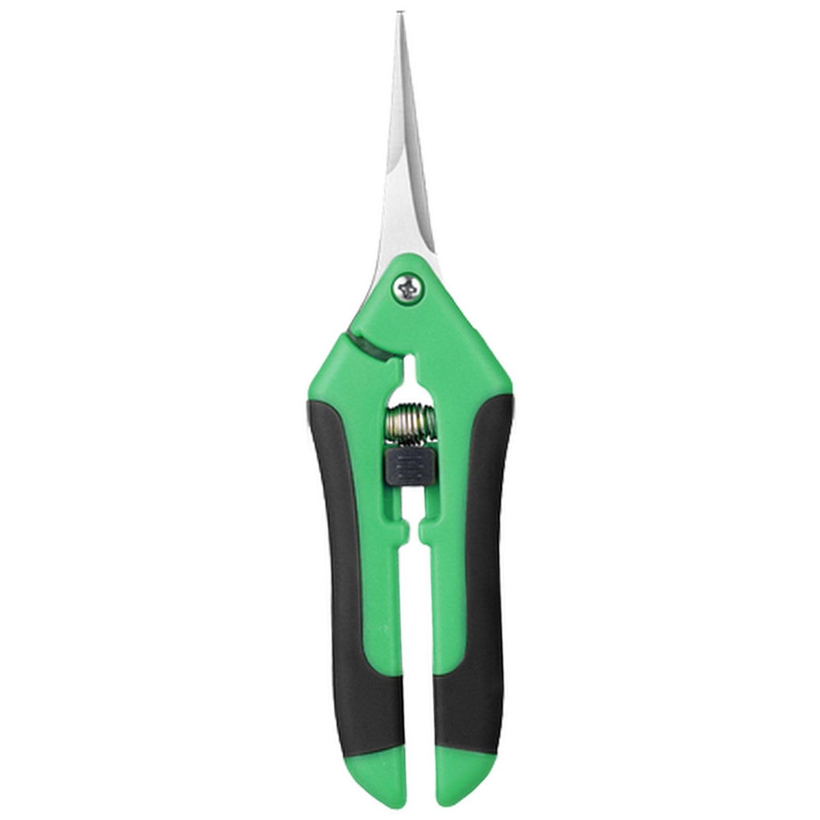 Garden Pruning Shears with Sharp Durable Blades for Easy Branch Cutting and Plant Trimming Home Garden Maintenance and Landscape Care (Green, 6.69 × 1.69 × 0.87 in)