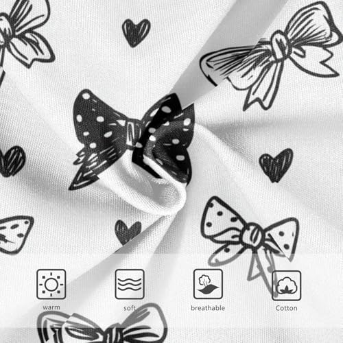 Wusikd Bows Hearts Girls' Underwear Cotton Girls Briefs Soft Toddler Underwear 2T3