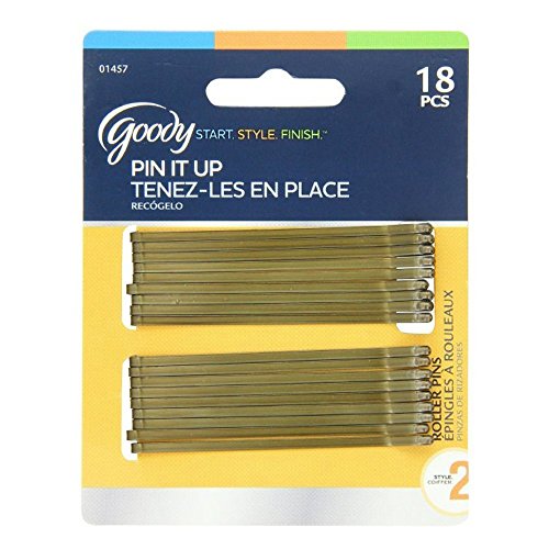 Goody Styling Essentials Bobby Pins, Brown, 18 Count