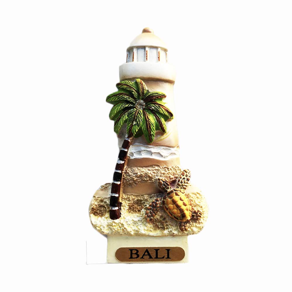 Wedare Magnet Souvenir Bali Indonesia 3D Lighthouse Fridge Gift,Handmade Home & Kitchen Decoration Bali Refrigerator Collection
