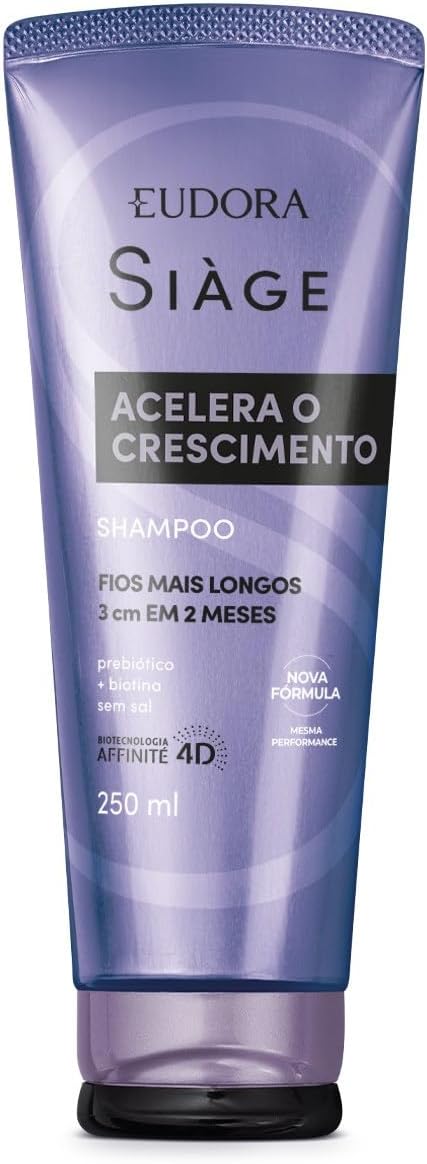 Eudora Shampoo Siàge Acelera O Crescimento 250ml | Amazon.com.br