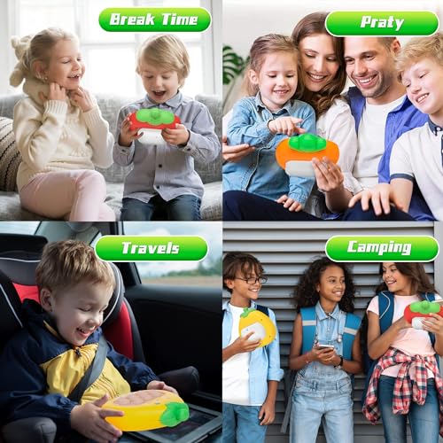 ROHSCE Fast Push Game, Pop Fidgets Toys, Fun Stress & Anxiety Relief Quick Push Pop Game, Autism Sensory Toys, Handheld Game Light Bubble Puzzle Toys for Kids Teens Adults - Thumbnail 6