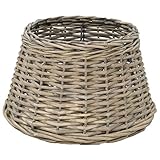 Höhe: 23 cm vidaXL Lampenschirm Rattan Weide 38x23cm Leuchtschirm Schirm für Deckenleuchte