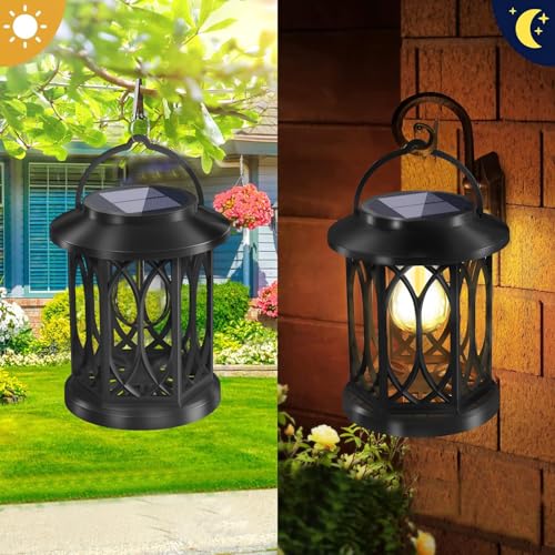 Lampe solaire suspendue au design élégant pour une décoration de cour raffinée - 2