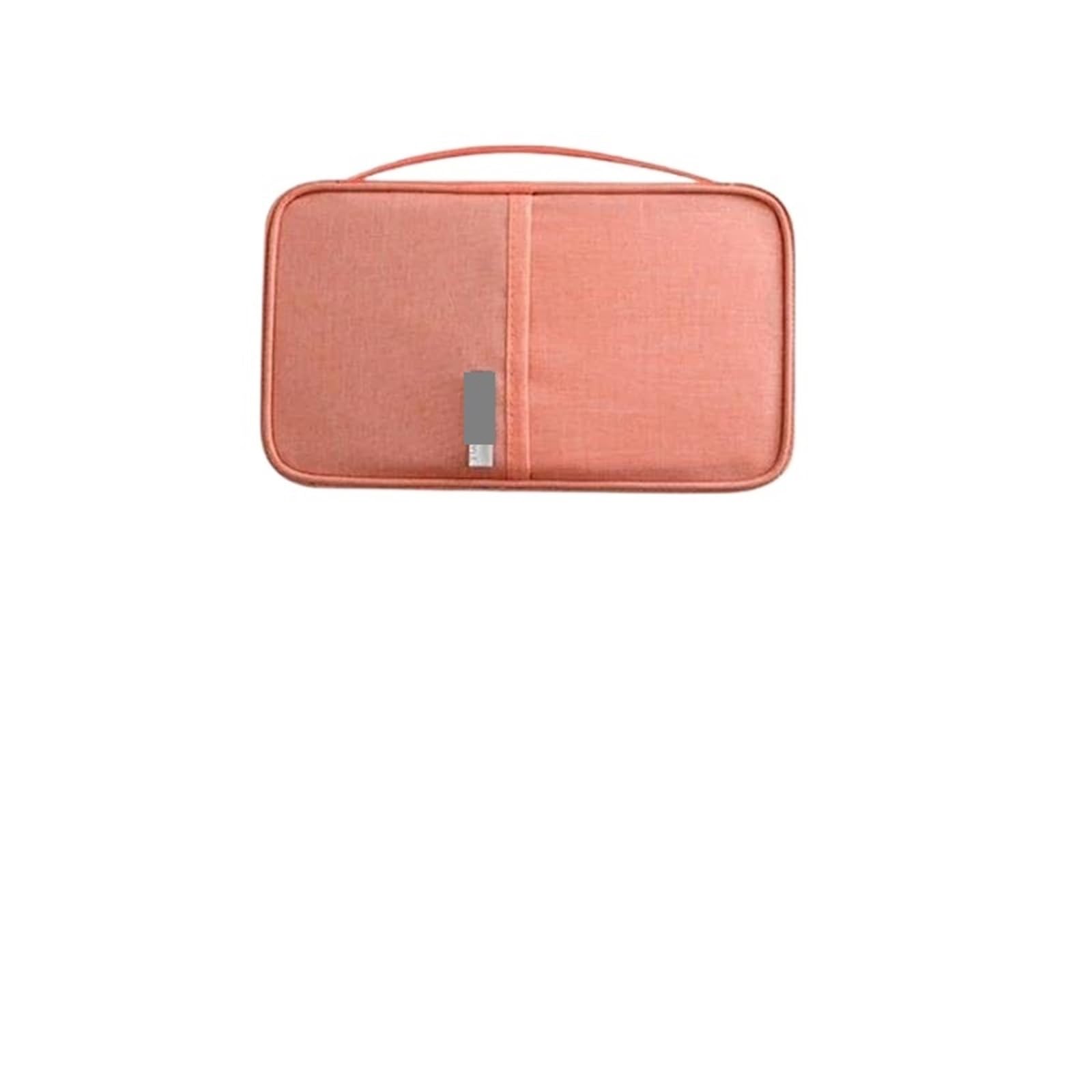 Cartera de viaje porta pasaporte familiar accesorios Unisex estuche organizador documentos impermeable bolsa ID tarjetero crédito Para Documentos(Pink)