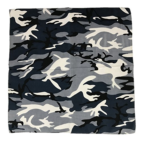 Allgala 12 Pack 100% Cotton Premium Bandanas Head Band Wrap Scarf