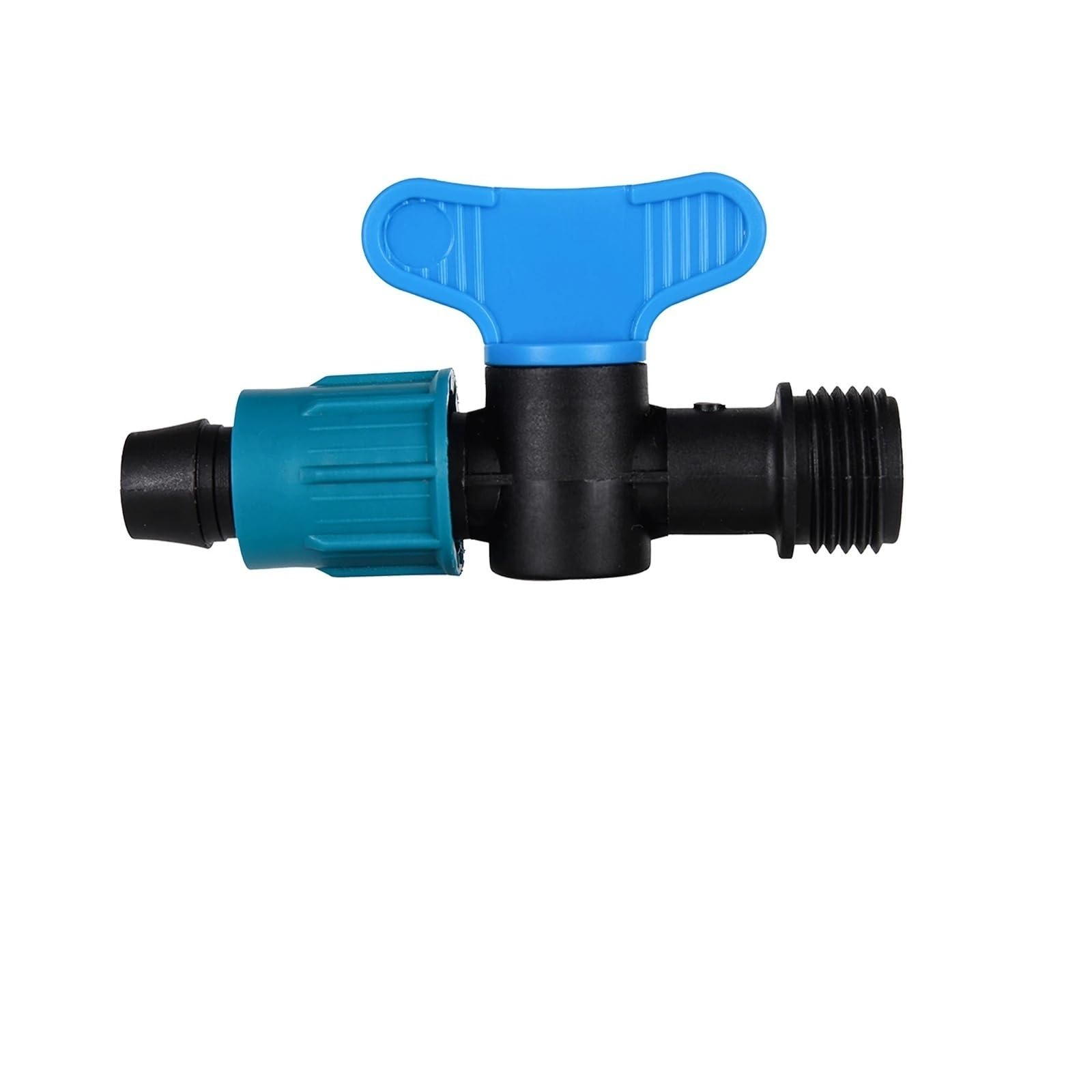 Valvola di arresto dell'acqua con dado di bloccaggio for tubo da 16 mm, nastro antigoccia, valvola di derivazione, valvola di intercettazione for irrigazione agricola, valvola di controllo dell'acqua,