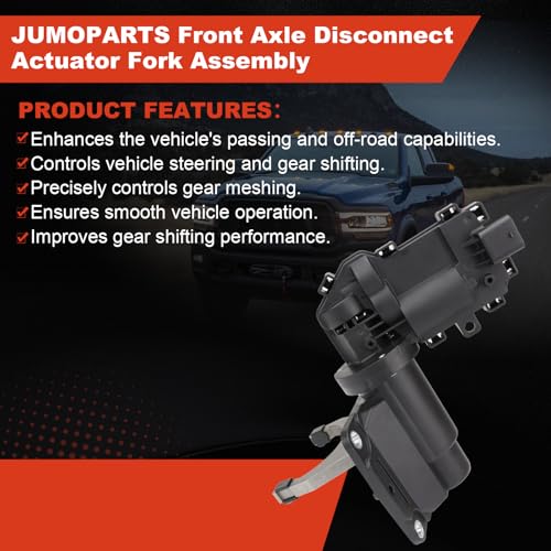 Image of 68449574AA Front Axle Disconnect Actuator Fork Assembly Compatible with Dodge Ram 2500 3500 6.4L 6.7L 2019 2020 2021 2022 2023 Replace 68449574AA