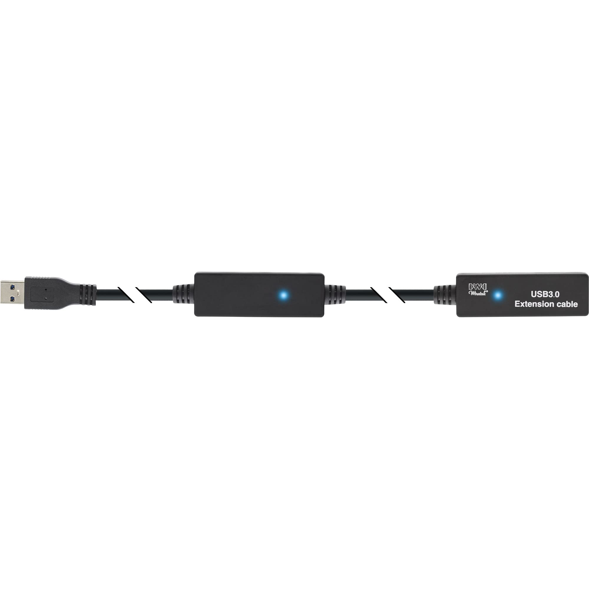 InLine 22338 Cavo USB 3.0, Attivo, Prolunga, Type-A Maschio/Femmina, 10 m, Nero