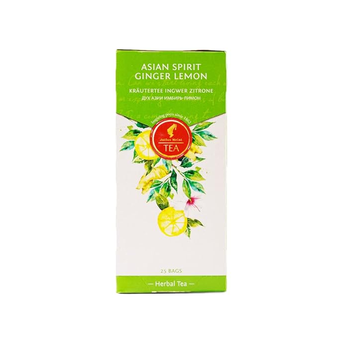 JULIUS MEINL | Asian Spirit Ginger Lemon - 25 tea bags | Imported Tea Bags