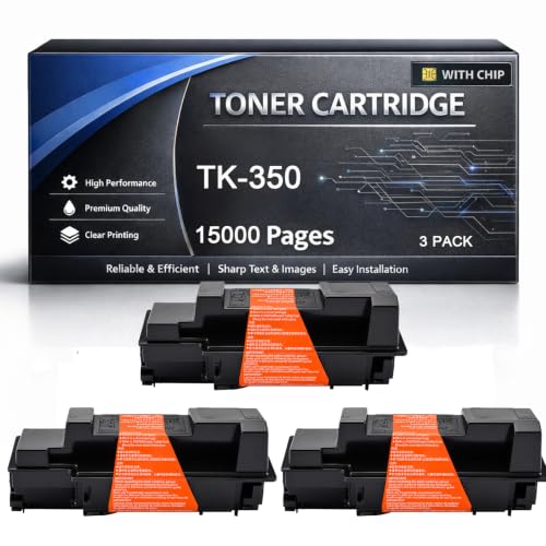 Toner TK350 compatible noir haute capacité pour Kyocera FS3140MFP FS3540MFP multipack