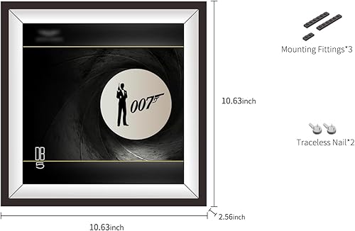 Miniatura 6 de iLuane Tablero de pantalla para Lego Speed Champions 007 Aston Martin DB5 76911, juego de juguetes de construcción, coleccionables para adultos,