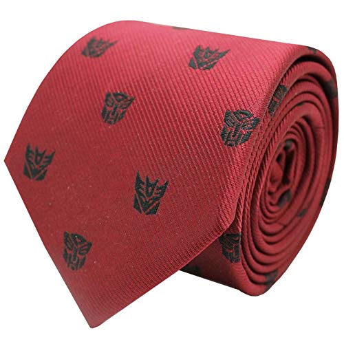 Corbata Transformers roja Decepticons complemento de traje original