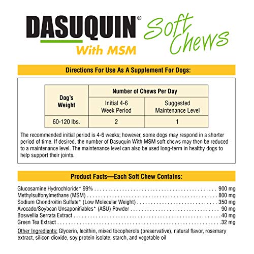 Nutramax Dasuquin with MSM Joint Health Supplement for Large Dogs - With Glucosamine, MSM, Chondroitin, ASU, Boswellia… - Image 4