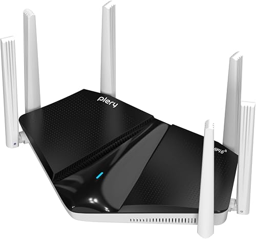 AX3000 Router WiFi 6, router de Internet inalámbrico Gigabit de doble banda para juegos y transmisión, alta velocidad de 3000 Mbps con 6 antenas de