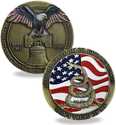 US Liberty Bell Coin Don't Tread on Me Challenge Coin Collectable
