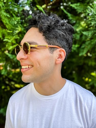 Luxury Clear 3-in-1 Wood Temple Glasses – Blue Light Blocking, Polarized Clip-On, Nighttime Sleep Glasses2