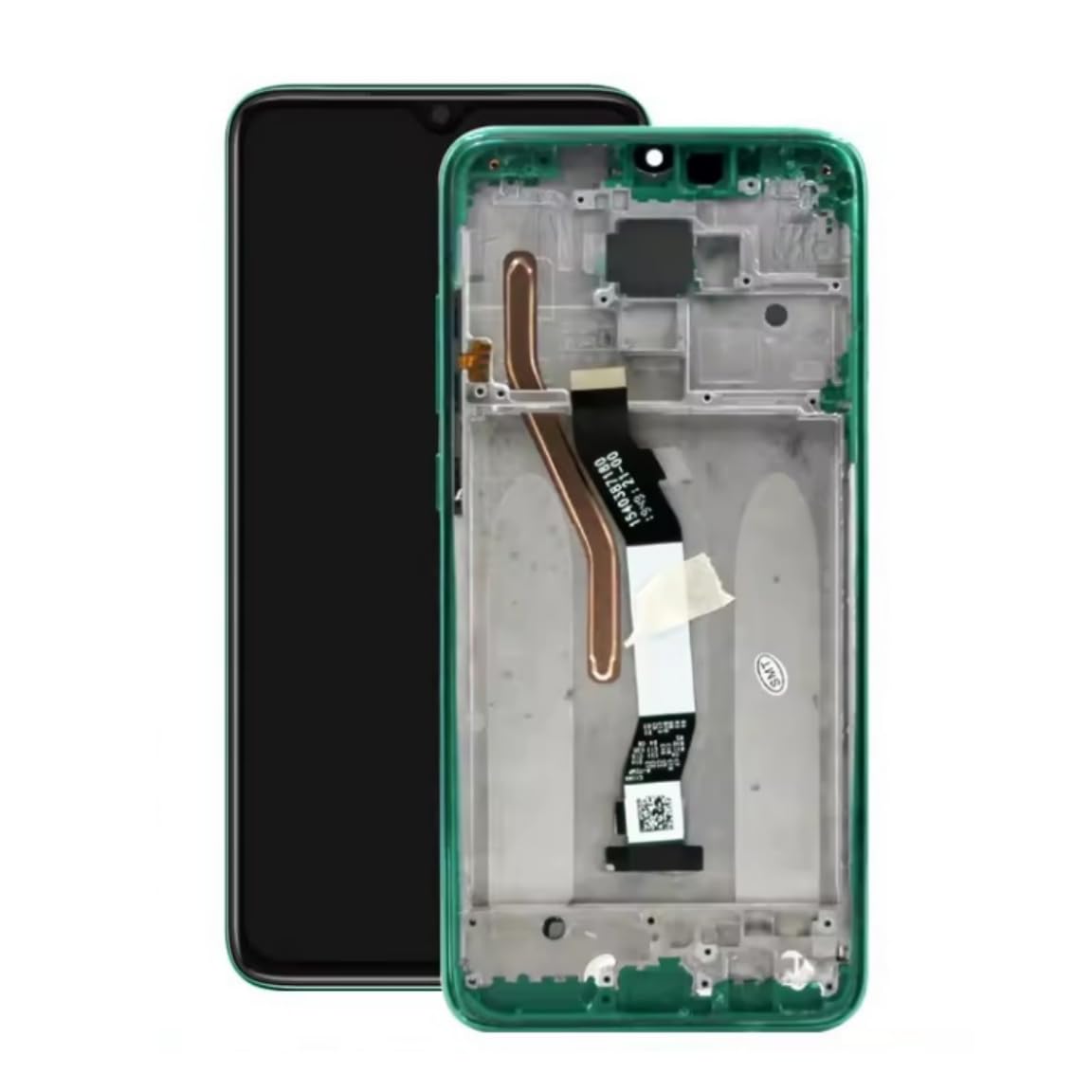 Écran LCD de rechange pour Redmi Note 8 Pro bloc tactile complet avec châssis vert
