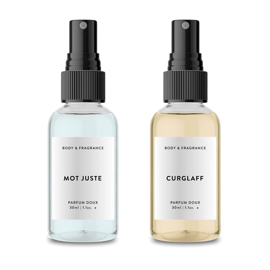 Body and fragrance Parfum Doux Mot Juste + Curglaff 30 ml (Pack of 2 Body Sprays)