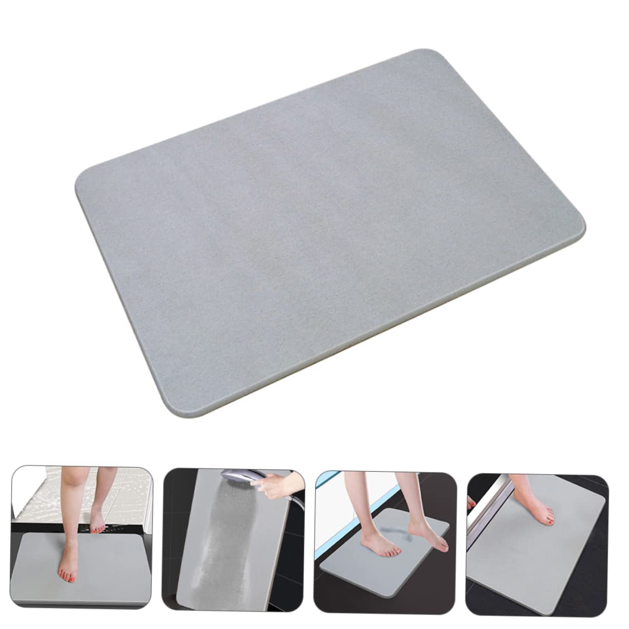 Diatomite Tapis de Bain Absorbant Antidérapant, Sol Ménager