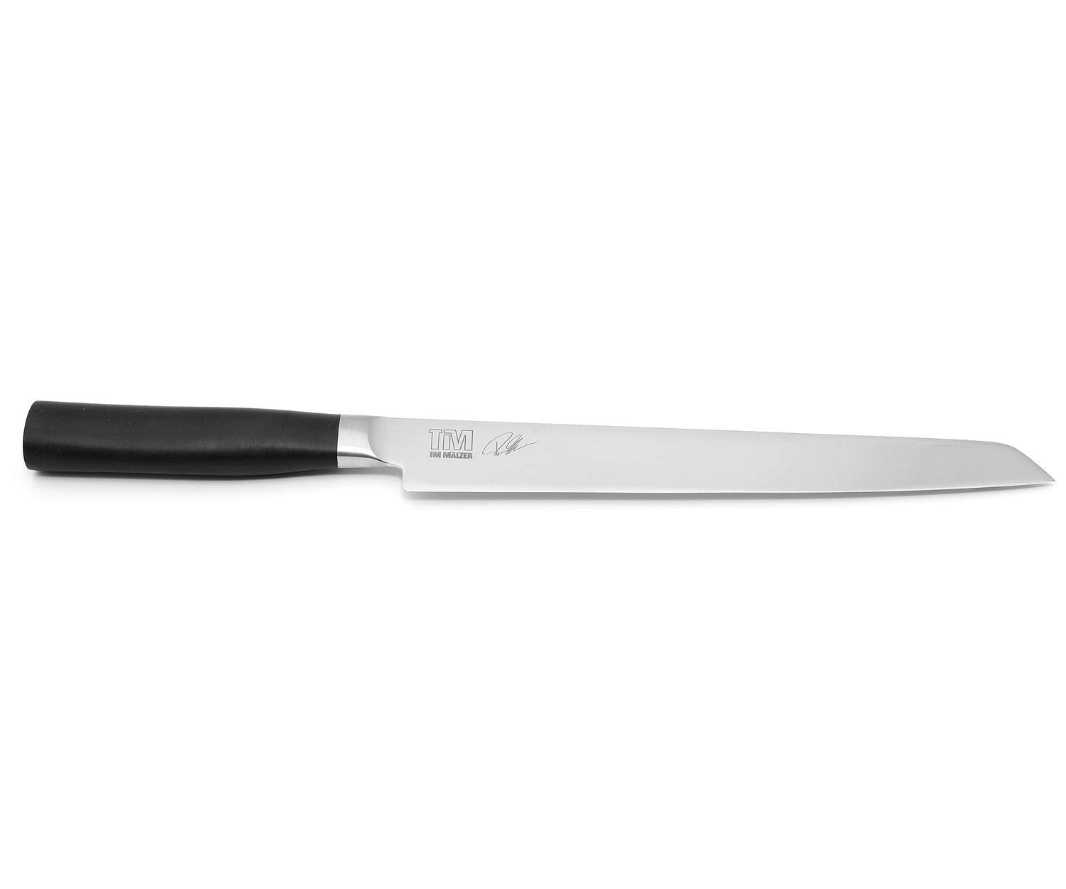 KAI Tim Mälzer Kamagata cuchillo japonés para jamón 23,0 cm de longitud de hoja - acero inoxidable 4116 forjado - 56 (±1) HRC - mango de POM pulido - cuchillo para carne - Hecho en Japón