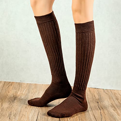 Image of Century Star Knee High Slouch Socks for Women - 80s 90s Scrunch Socks Soft Leg Warmers Stacked Boot Socks Holiday Daily