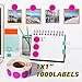 PARLAIM 1 Inch Round Permanent Adhesive Color-Code Dot Stickers,1000 per Roll dots Label Dispenser Box,Green Circle Stickers Label (Fluorescent Pink)