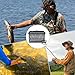 Floating Fish Basket for Live Caught Fish, Foldable Fishing Bucket, Mesh Net Bait Storage for Outdoor, Reflective Foldable CNet Cage, Heavy-Duty Live Caught Storage Trap for Stream Sea Rock