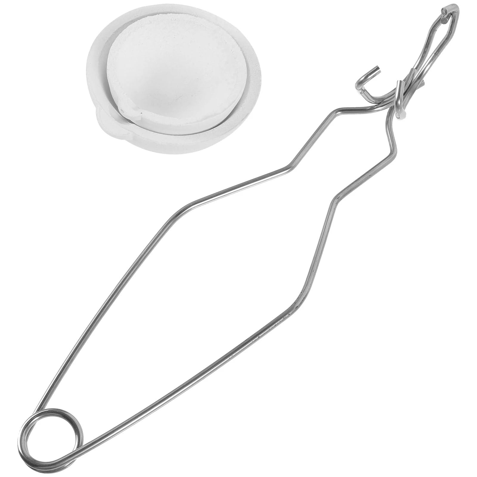 Pinza Per Crogiolo Set di crogioli in ceramica for fusione, piatti, kit in argento, utensili, pinze, ciotole e tazze in oro per Attrezzature da Laboratorio